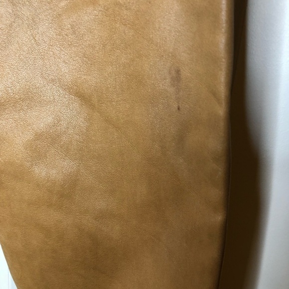 The Leather Warehouse Vintage High Waisted Tan Leather Trousers 10 - Picture 3 of 12